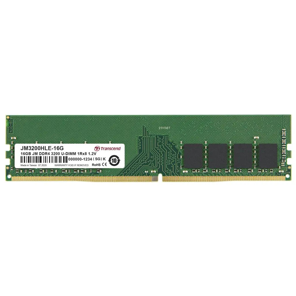 GUNMANSA Transcend JetRam DDR4-3200 U-DIMM 16GB, 16 GB, 1 x 16 GB, DDR4, 3200 MHz, 288-pin DIMM
