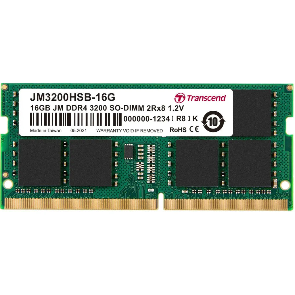 GUNMANSA Transcend JetRam JM3200HSB-16G, 16 GB, DDR4, 3200 MHz, 260-pin SO-DIMM