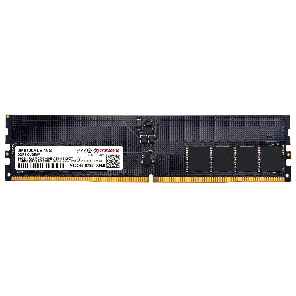 GUNMANSA Transcend JetRam JM6400ALE-16G, 16 GB, 1 x 16 GB, DDR5, 6400 MHz, 288-pin DIMM