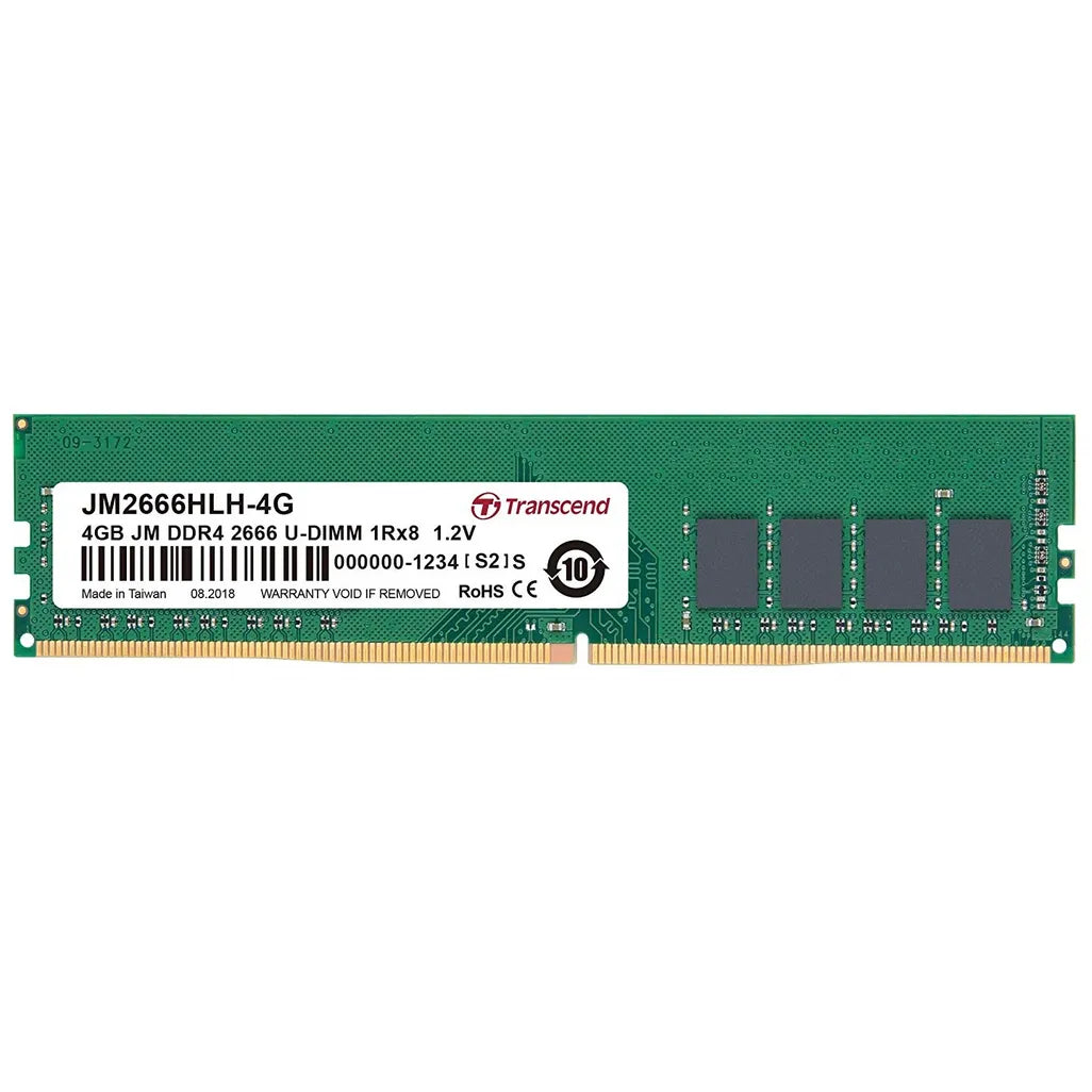 GUNMANSA Transcend JM2666HLH-4G, 4 GB, 1 x 4 GB, DDR4, 2666 MHz, 288-pin DIMM
