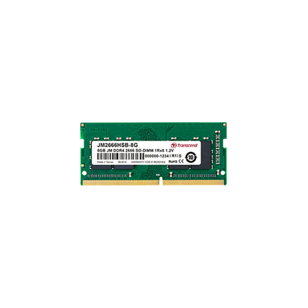 GUNMANSA Transcend JM2666HSH-4G, 4 GB, 1 x 4 GB, DDR4, 2666 MHz, 260-pin SO-DIMM