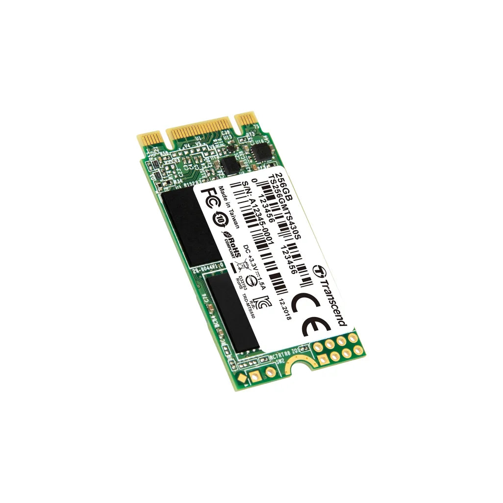 GUNMANSA Transcend M.2 SSD 430S 256GB, 256 GB, M.2, 530 MB/s, 6 Gbit/s