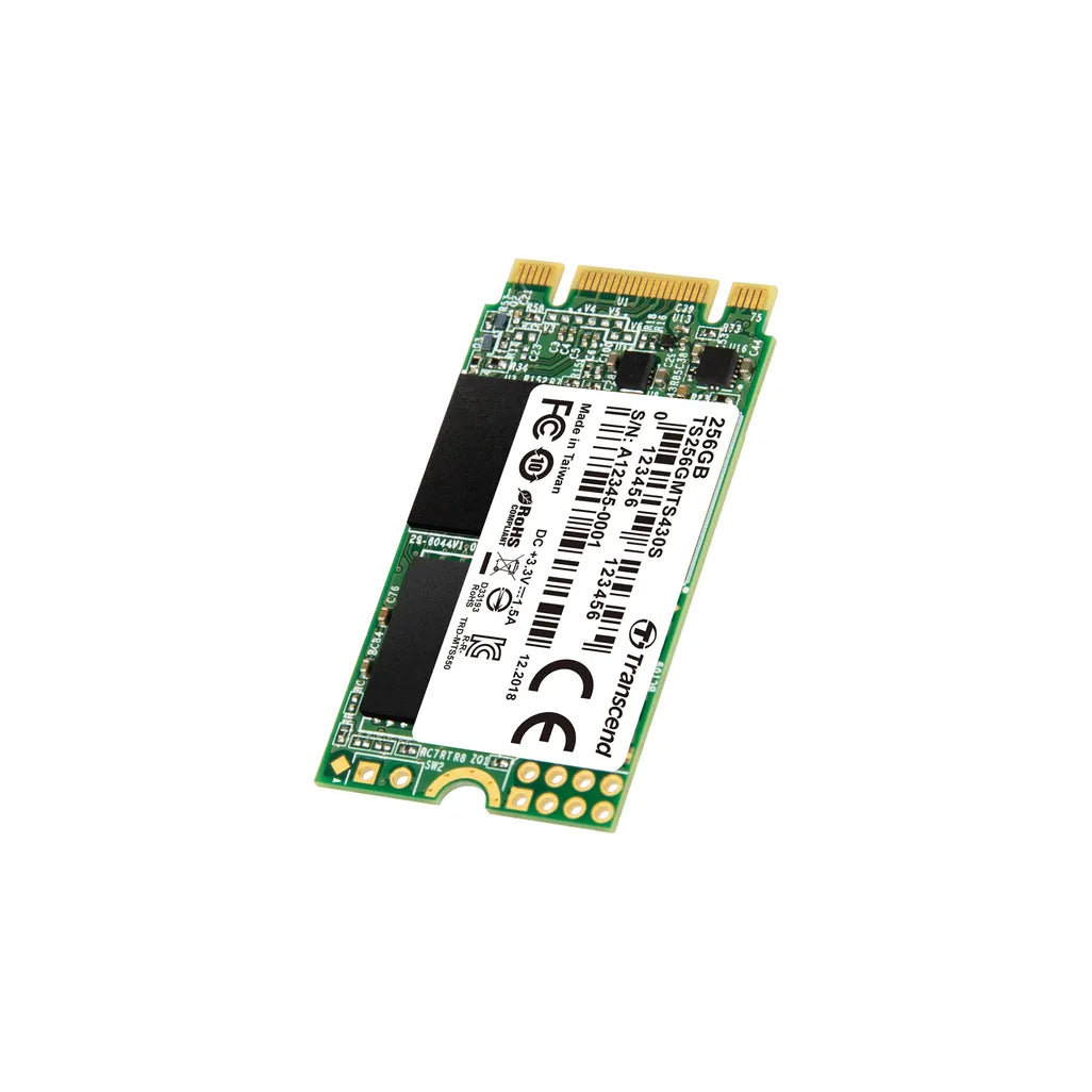 GUNMANSA Transcend M.2 SSD 430S 256GB, 256 GB, M.2, 530 MB/s, 6 Gbit/s
