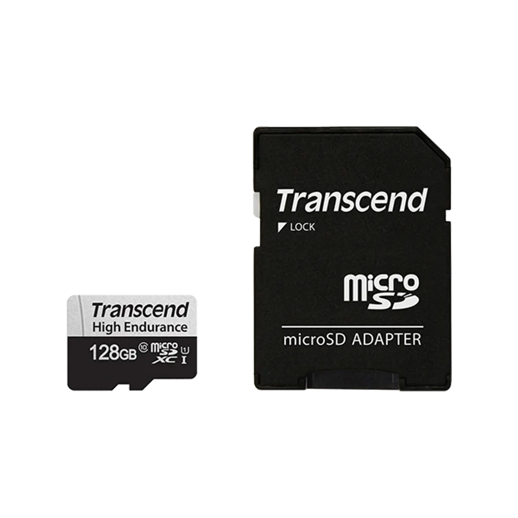 GUNMANSA Transcend microSD Card SDXC 350V 128GB, 128 GB, MicroSDXC, Class 10, UHS-I, 95 MB/s, 45 MB/s