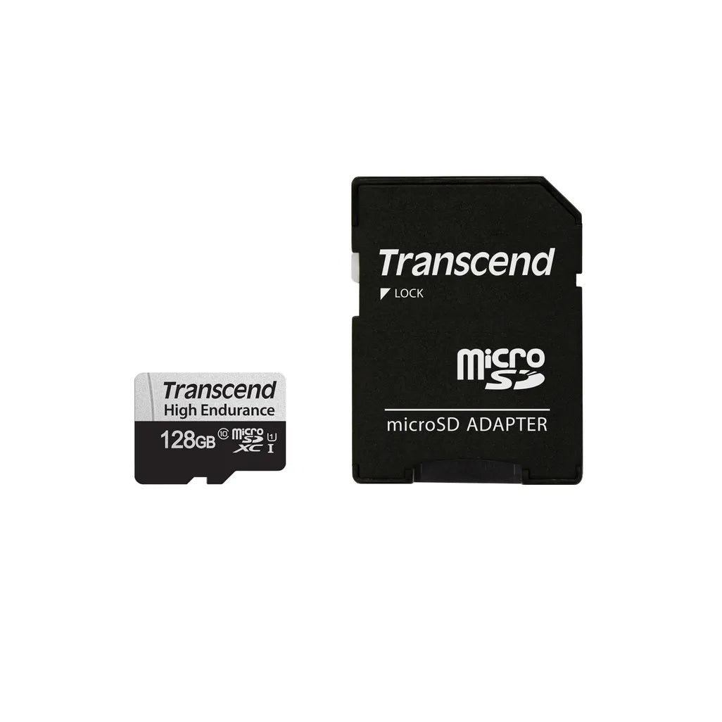 GUNMANSA Transcend microSD Card SDXC 350V 128GB, 128 GB, MicroSDXC, Class 10, UHS-I, 95 MB/s, 45 MB/s