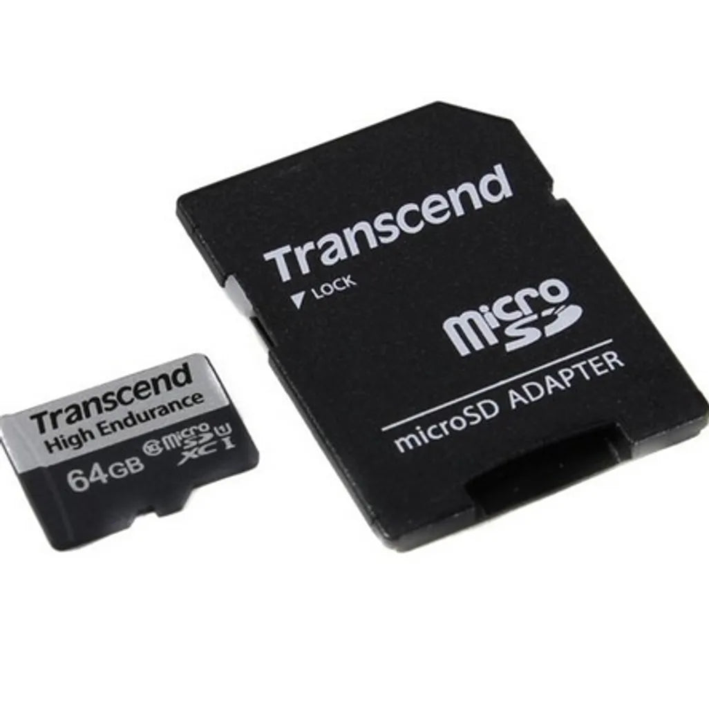 GUNMANSA Transcend microSD Card SDXC 350V 64GB, 64 GB, MicroSDXC, Class 10, NAND, 95 MB/s, 45 MB/s