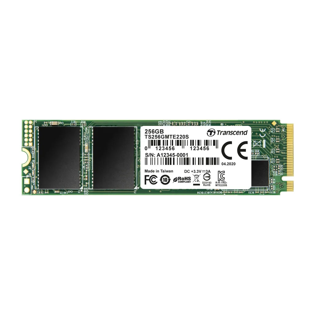 GUNMANSA Transcend PCIe SSD 220S 256GB, 256 GB, M.2, 3300 MB/s