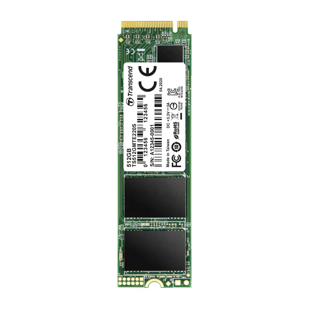 GUNMANSA Transcend PCIe SSD 220S 512GB, 512 GB, M.2, 3300 MB/s