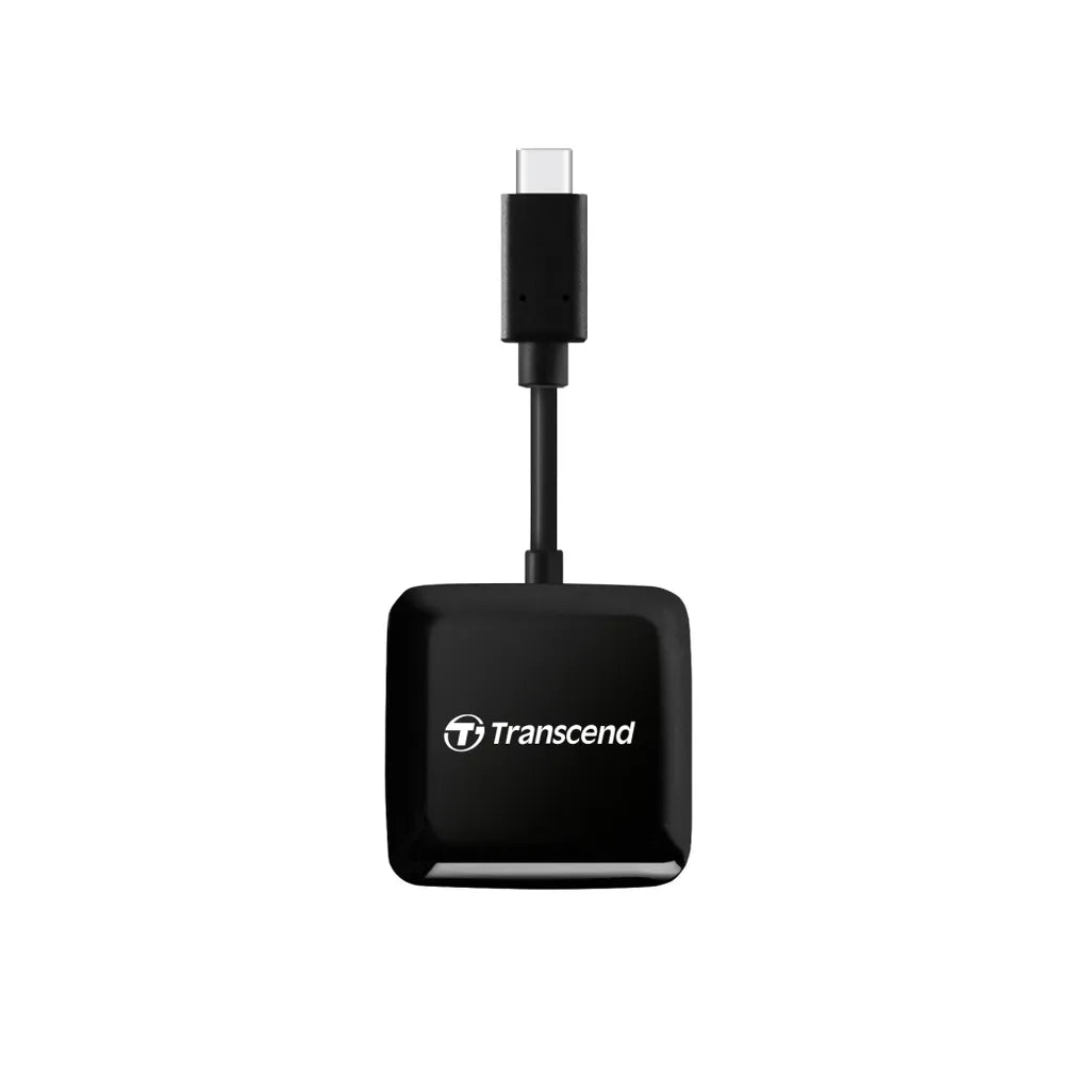 GUNMANSA Transcend RDC3 Card Reader, MicroSDHC, MicroSDXC, SDHC, SDXC, Black,