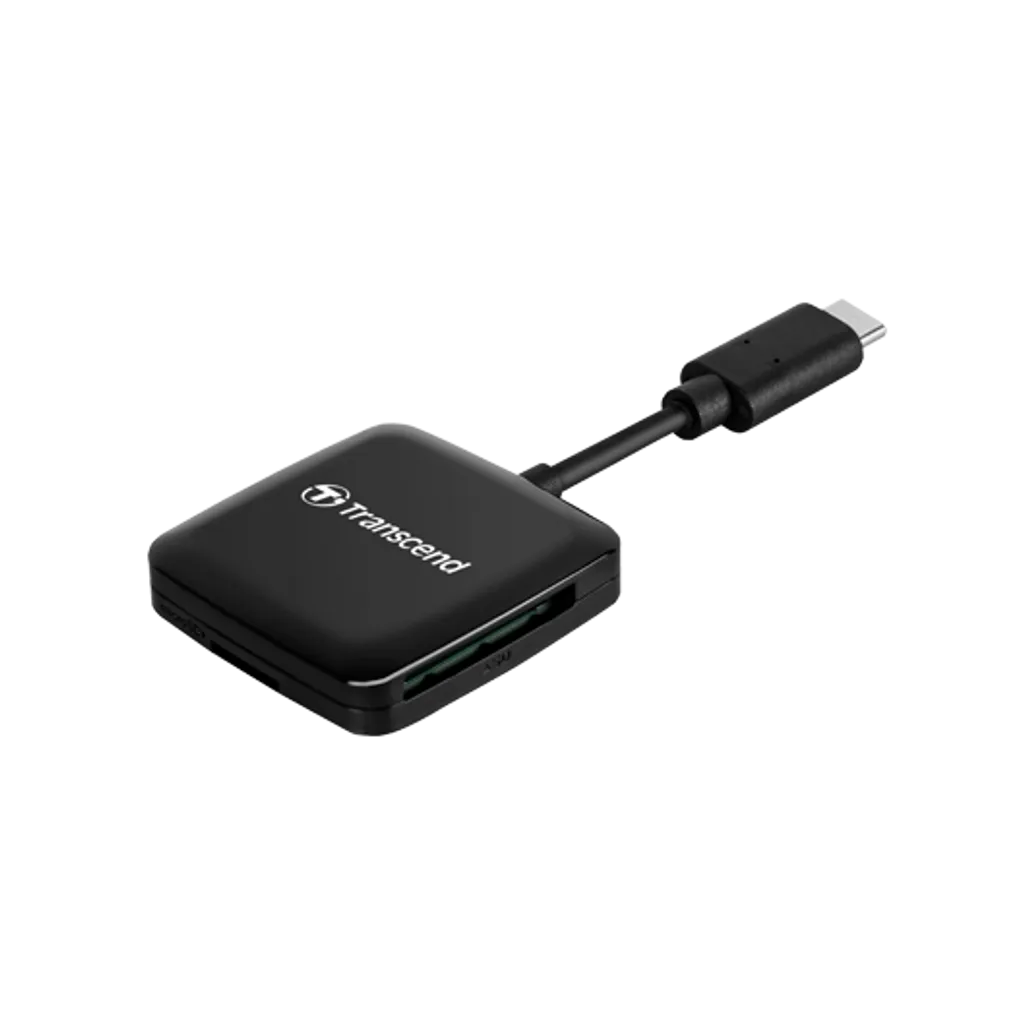 GUNMANSA Transcend RDC3 Card Reader, MicroSDHC, MicroSDXC, SDHC, SDXC, Black,
