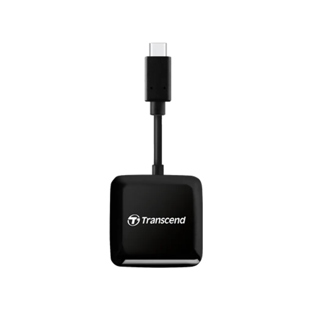GUNMANSA Transcend RDC3 Card Reader, MicroSDHC, MicroSDXC, SDHC, SDXC, Black,