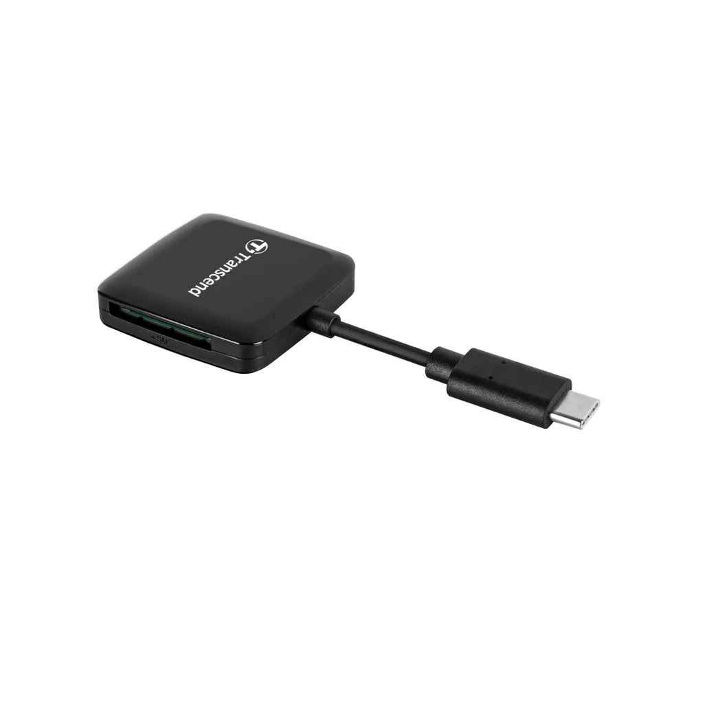 GUNMANSA Transcend RDC3 Card Reader, MicroSDHC, MicroSDXC, SDHC, SDXC, Black,