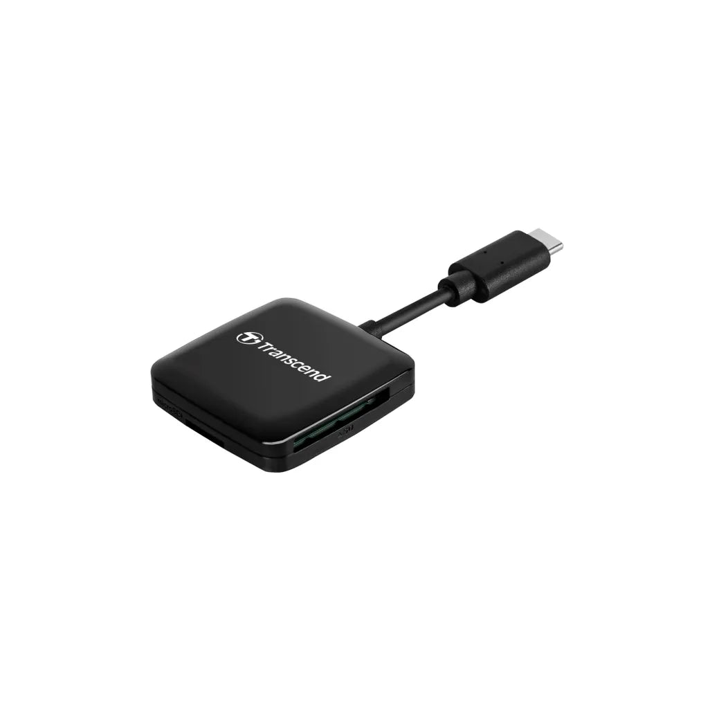GUNMANSA Transcend RDC3 Card Reader, MicroSDHC, MicroSDXC, SDHC, SDXC, Black,
