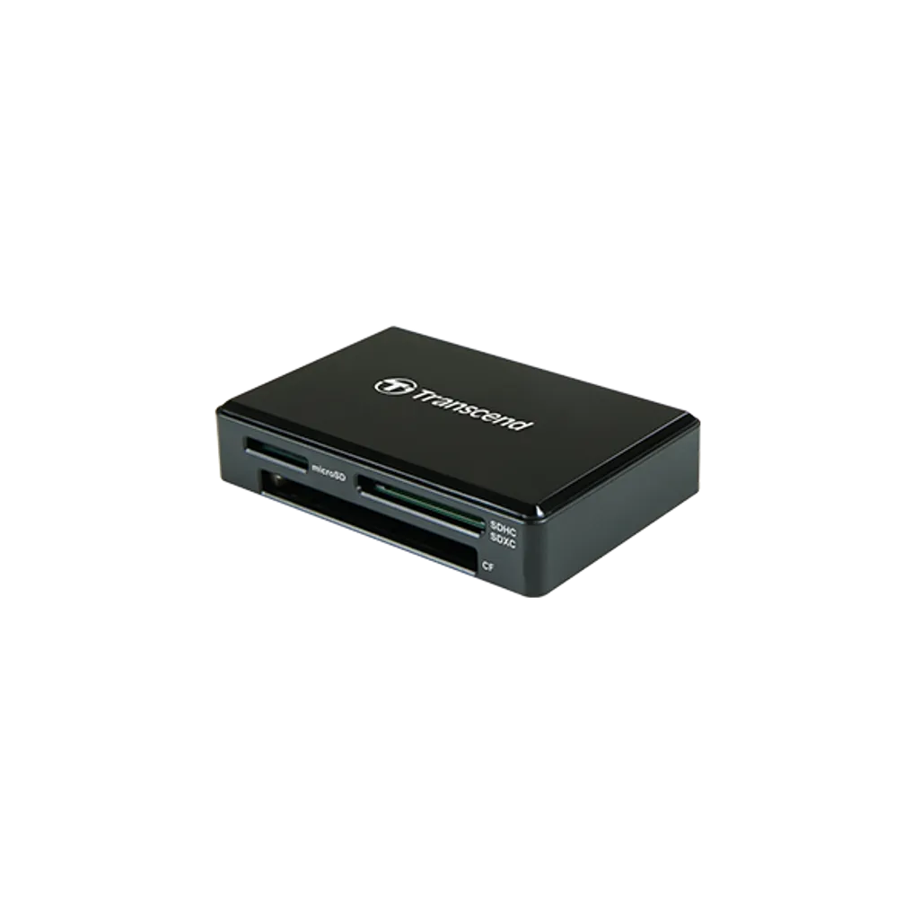 GUNMANSA Transcend RDC8 Card Reader, CF, MicroSDHC, MicroSDXC, SD, SDHC, SDXC, Black