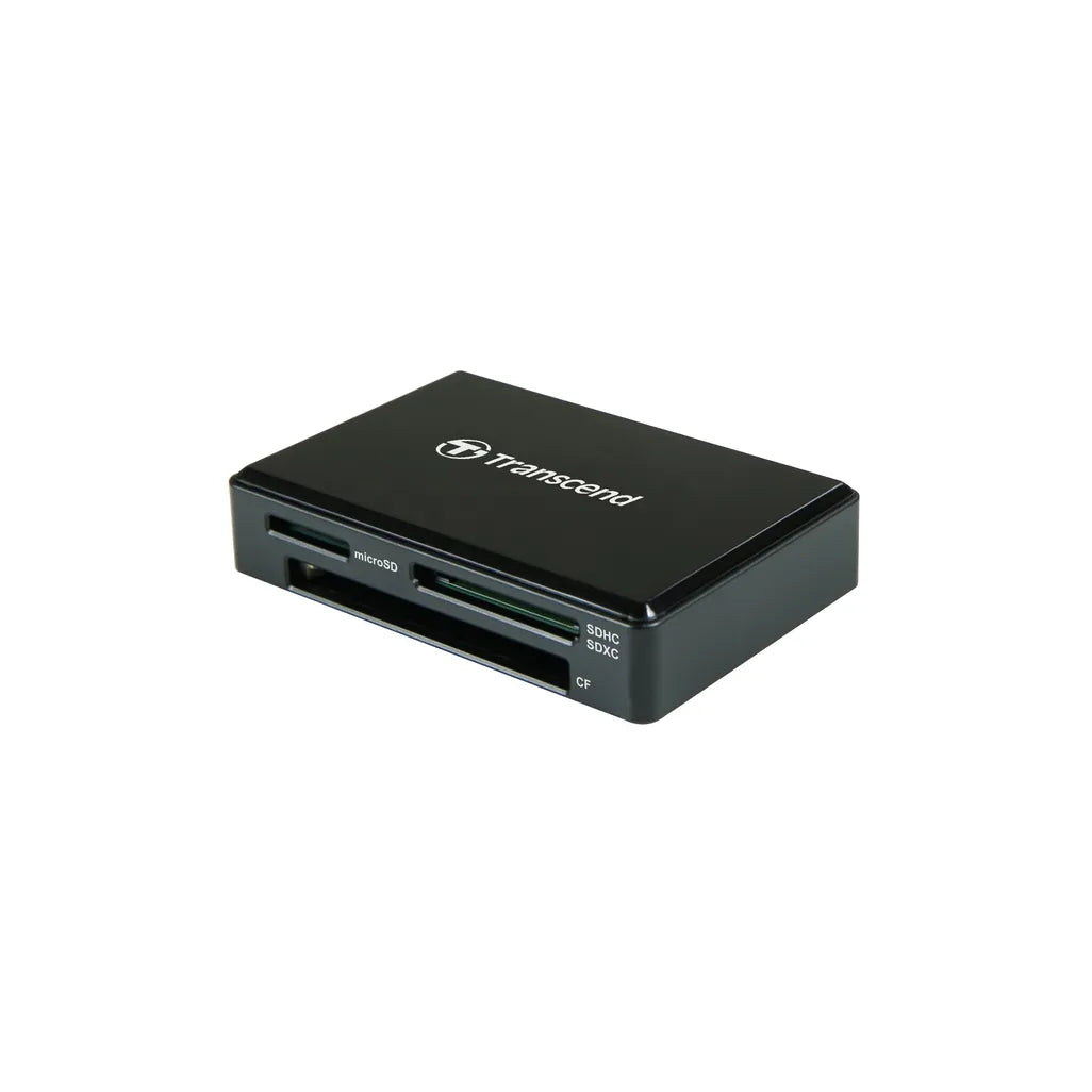 GUNMANSA Transcend RDC8 Card Reader, CF, MicroSDHC, MicroSDXC, SD, SDHC, SDXC, Black