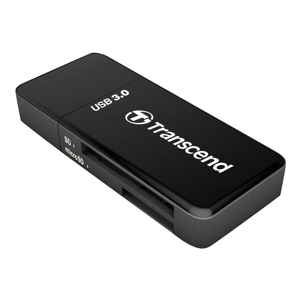 GUNMANSA Transcend RDF5 Card Reader Black, MicroSDHC, MicroSDXC, SDHC, SDXC, Black