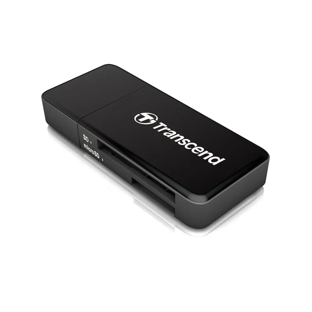 GUNMANSA Transcend RDF5 Card Reader Black, MicroSDHC, MicroSDXC, SDHC, SDXC, Black