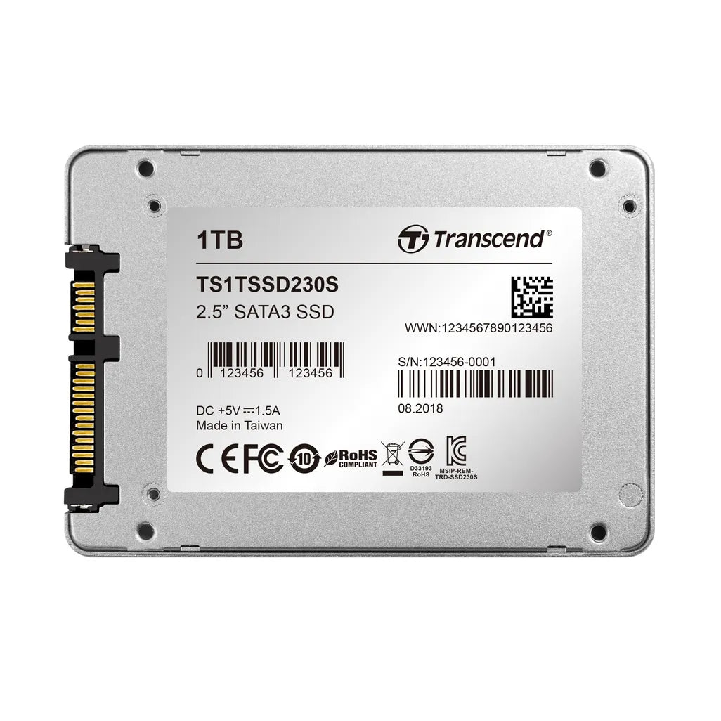 GUNMANSA Transcend SATA III 6Gb/s SSD230S 1TB, 1 TB, 2.5", 560 MB/s, 6 Gbit/s