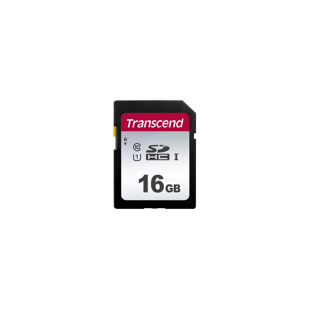 GUNMANSA Transcend SD Card SDHC 300S 16GB, 16 GB, SDHC, Class 10, NAND, 95 MB/s, 10 MB/s