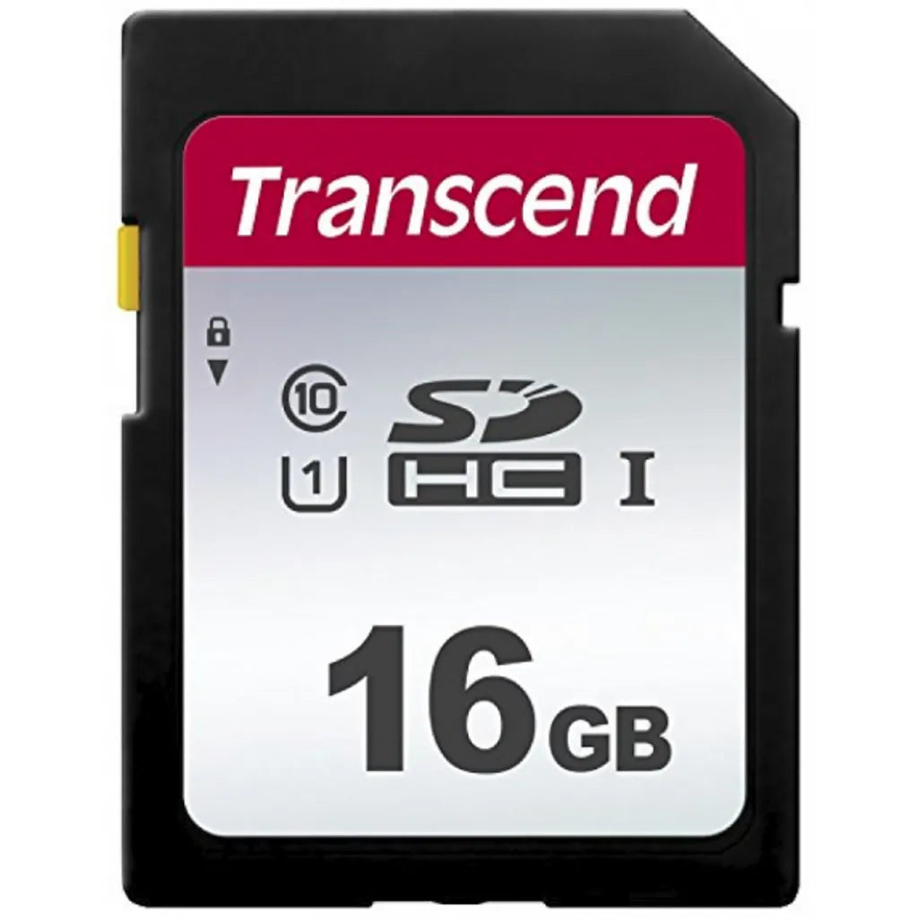 GUNMANSA Transcend SD Card SDHC 300S 16GB, 16 GB, SDHC, Class 10, NAND, 95 MB/s, 10 MB/s