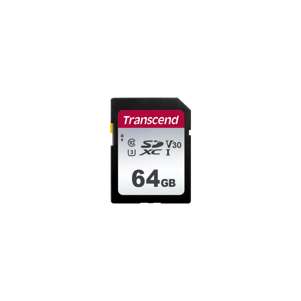 GUNMANSA Transcend SD Card SDXC 300S 64GB, 64 GB, SDXC, Class 10, NAND, 95 MB/s, 40 MB/s