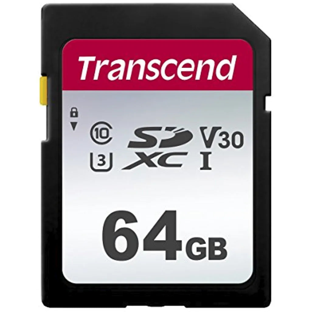 GUNMANSA Transcend SD Card SDXC 300S 64GB, 64 GB, SDXC, Class 10, NAND, 95 MB/s, 40 MB/s