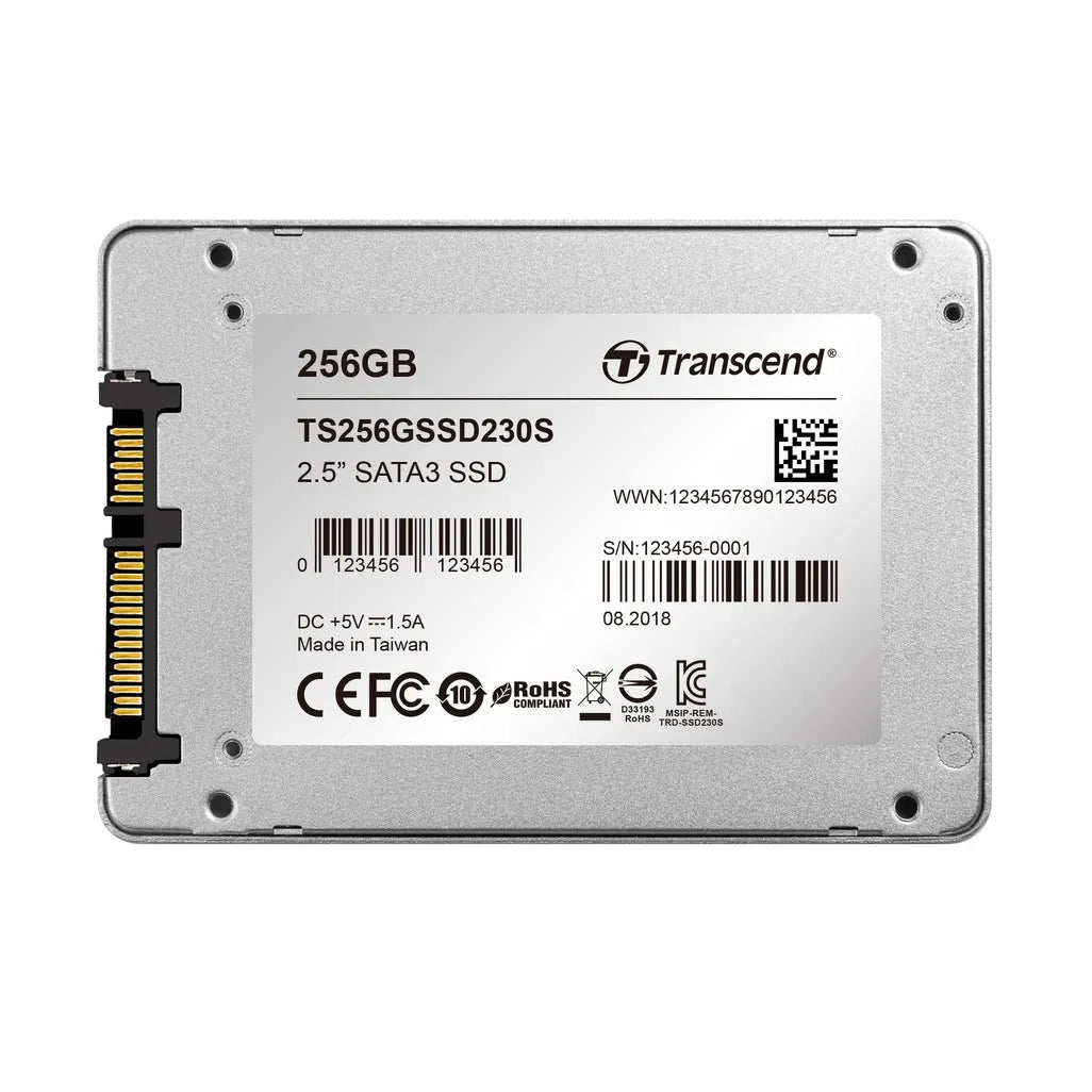 GUNMANSA Transcend SSD230S, 256 GB, 2.5", 530 MB/s, 6 Gbit/s