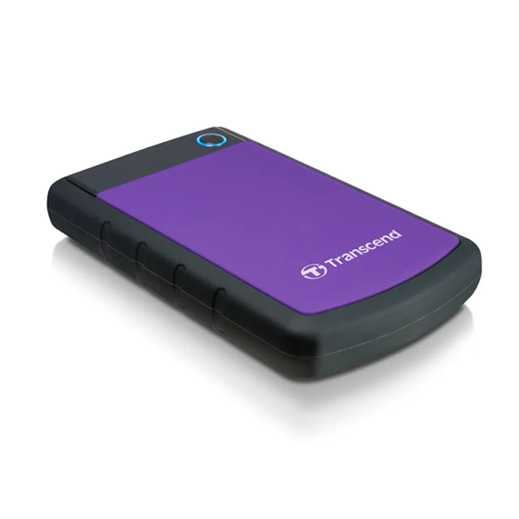 GUNMANSA Transcend StoreJet 25H3 2TB Purple, 2 TB, 2.5", 3.2 Gen 1 (3.1 Gen 1), 5400 RPM, Black, Purple