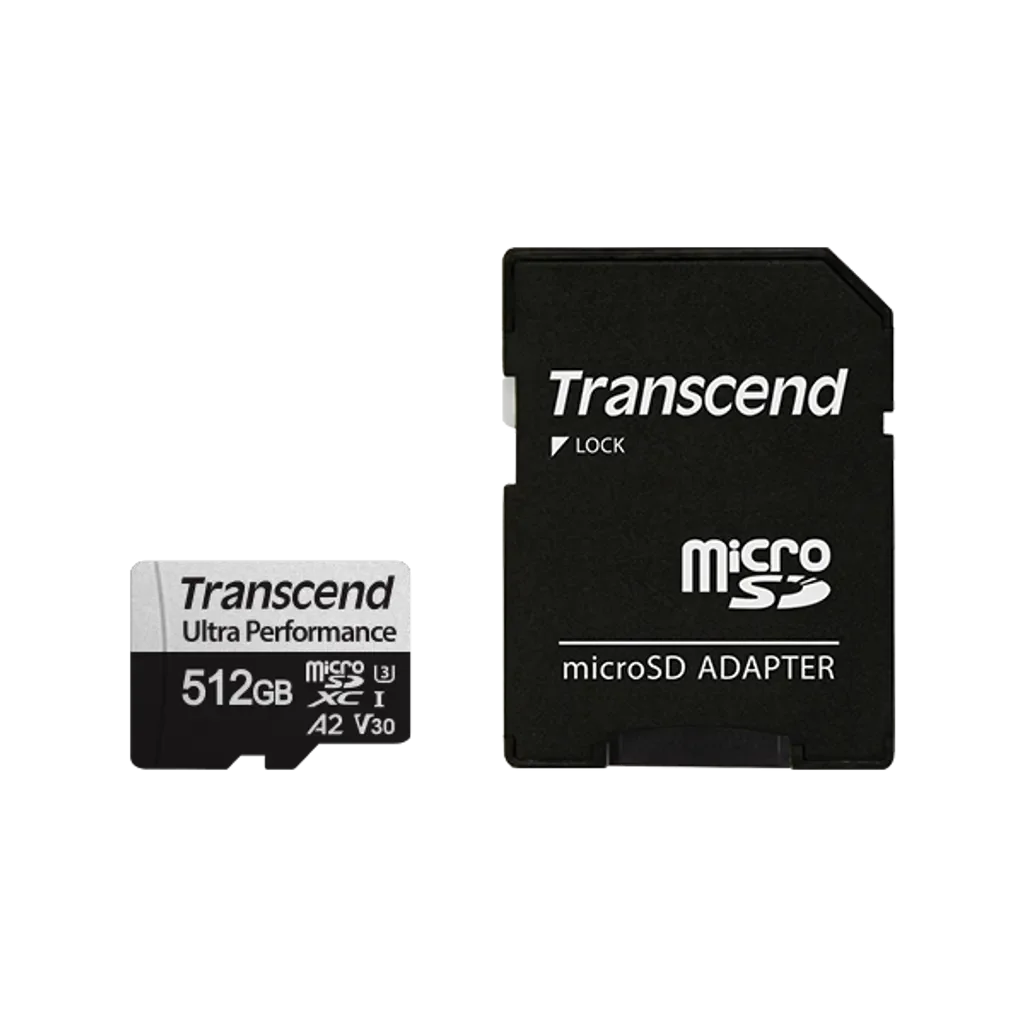 GUNMANSA Transcend USD340S, 512 GB, MicroSDXC, Class 10, UHS-I, 160 MB/s, 125 MB/s