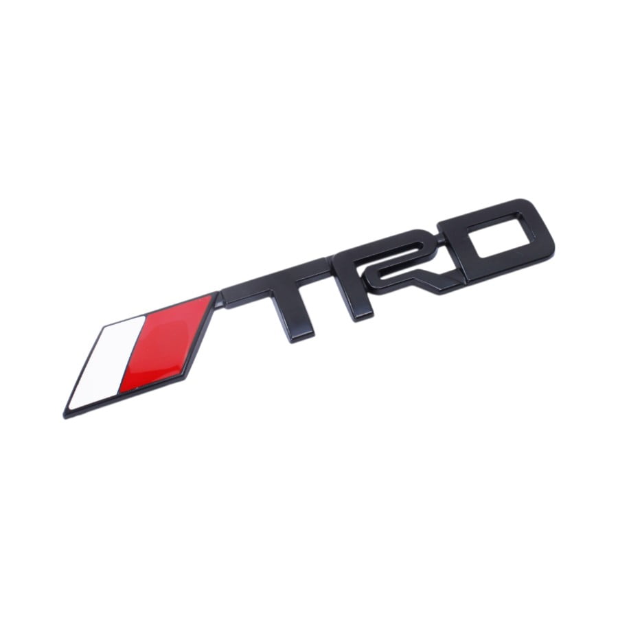 GUNMANSA TRD Motorsport Matt Black Sticker Badge (14x2cm)