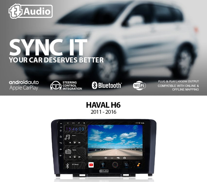 GUNMANSA TT Audio 9″ replacement radio for HAVAL Great Wall H6 2011 – 2016 (4G ULTRA)