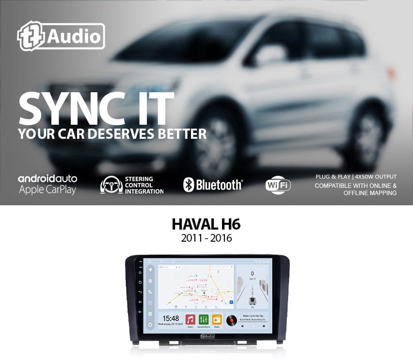GUNMANSA TT Audio 9″ replacement radio for HAVAL Great Wall H6 2011 – 2016 (CLASS D)