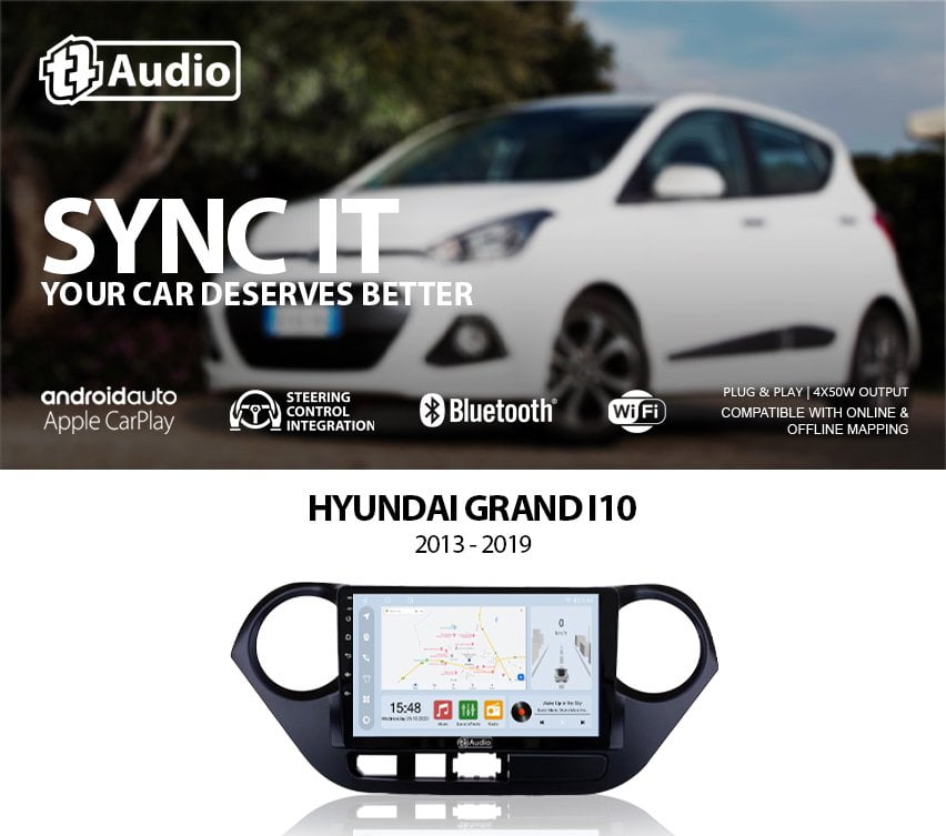 GUNMANSA TT Audio 9″ Replacement Radio For Hyundai i10 2008-2013 (ECO)
