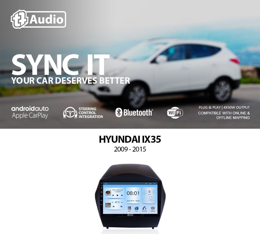 GUNMANSA TT Audio 9″ replacement radio for HYUNDAI TUCSON 2014 – 2018 (CLASS D)