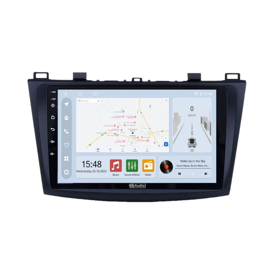 GUNMANSA TT Audio 9″ replacement radio for Mazda 3 2009-2012 (CLASS D)