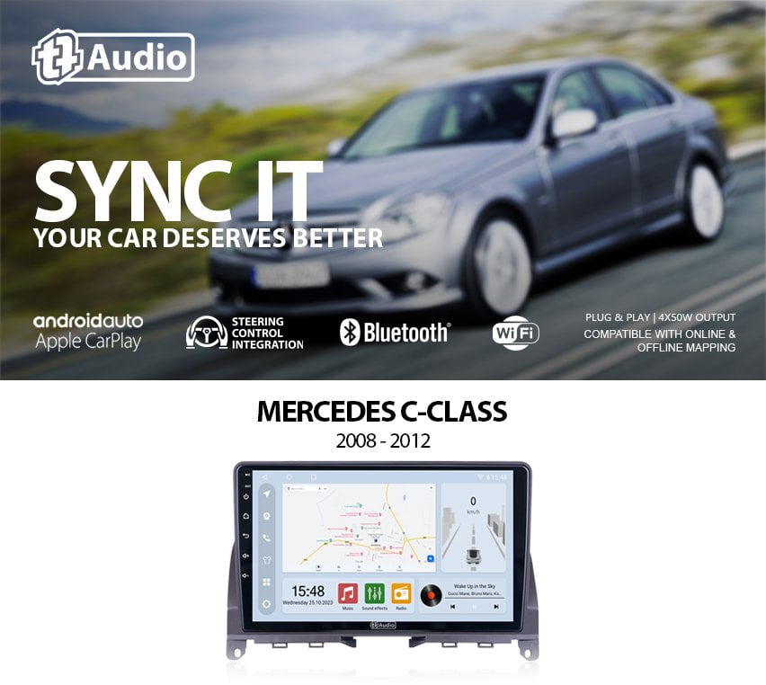 GUNMANSA TT Audio 9″ replacement radio for MERCEDES ML W164 ML350 2005 – 2012 (CLASS D)