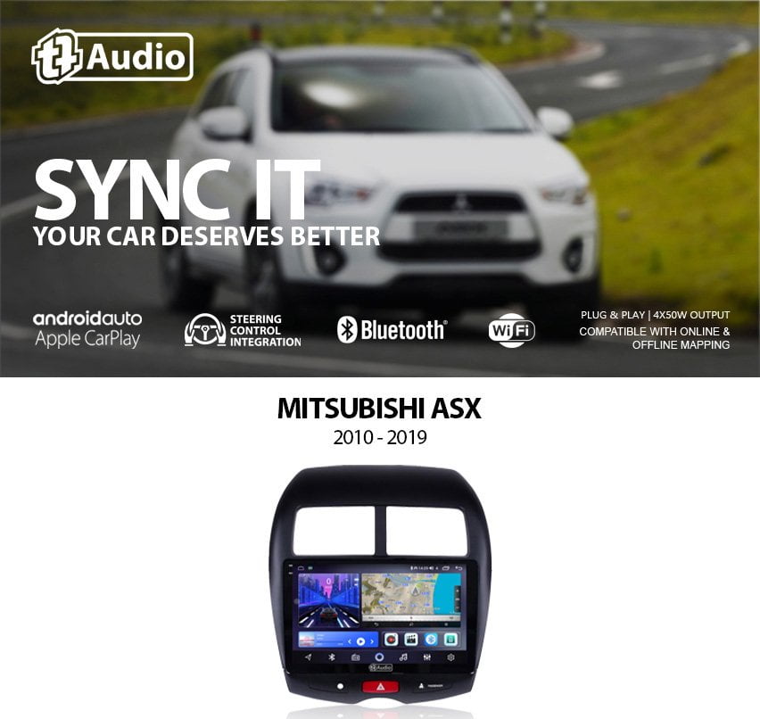 GUNMANSA TT Audio 9″ replacement radio for MITSUBISHI ASX 2001-2004 (4G ULTRA)