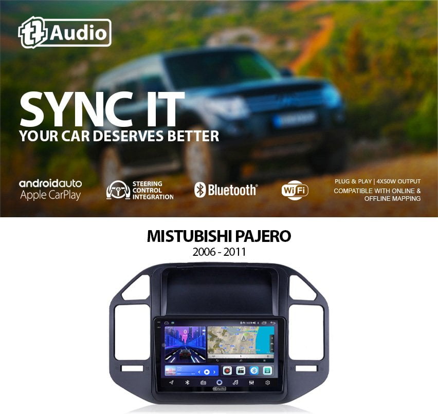 GUNMANSA TT Audio 9″ replacement radio for MITSUBISHI Outlander 2004 – 2007 (2K SCREEN)