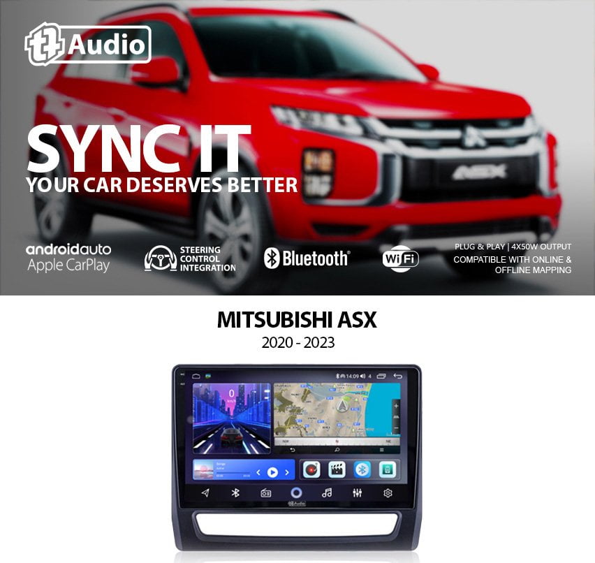 GUNMANSA TT Audio 9″ replacement radio for MITSUBISHI Outlander 2004 – 2007 (4G ULTRA)