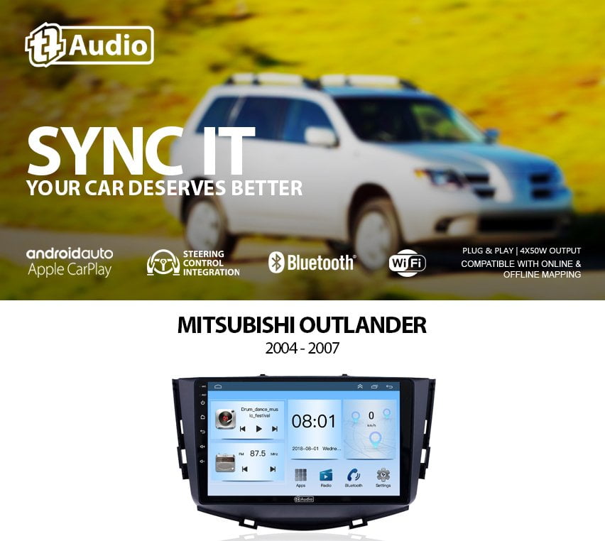 GUNMANSA TT Audio 9″ Replacement radio for MITSUBISHI PAJERO 2001-2006 (CLASS D)
