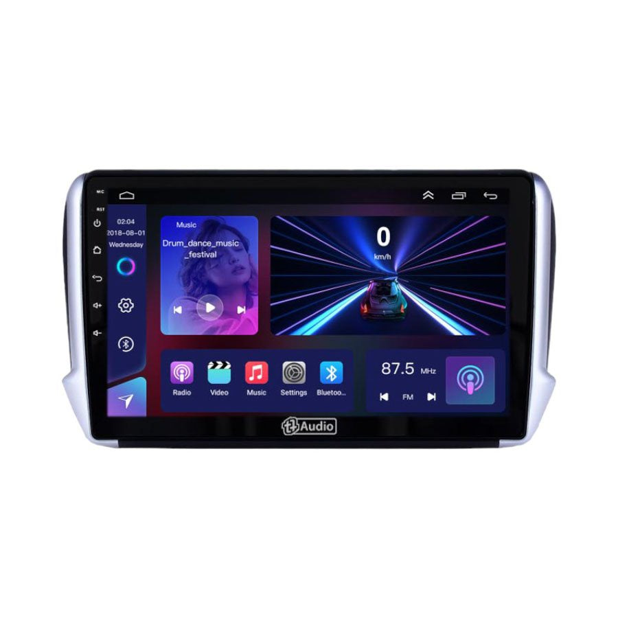 GUNMANSA TT Audio 9″ replacement radio for PEUGEOT 2008 2014- 2017 (MID SPEC)