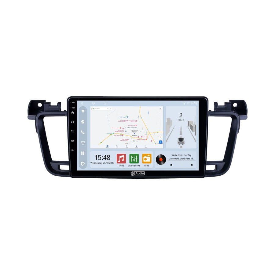 GUNMANSA TT Audio 9″ replacement radio for PEUGEOT 508 2011-2018 (CLASS D)