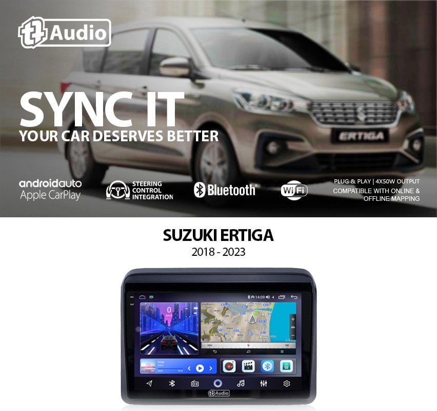 GUNMANSA TT Audio 9″ replacement radio for SUZUKI JIMNY 2018-2024 (2K SCREEN)