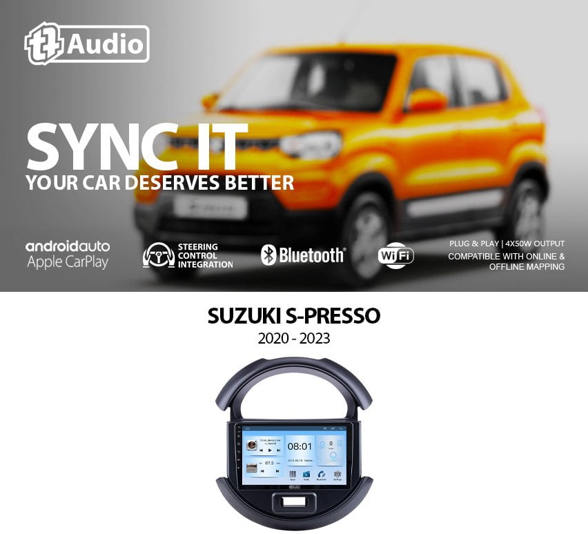 GUNMANSA TT Audio 9″ replacement radio for SUZUKI JIMNY 2018-2024 (CLASS D)