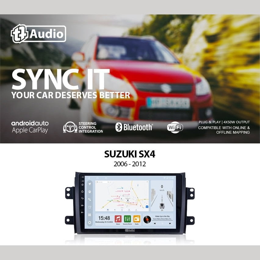 GUNMANSA TT Audio 9″ replacement radio for SUZUKI Swift 2017-2024 (2K SCREEN)