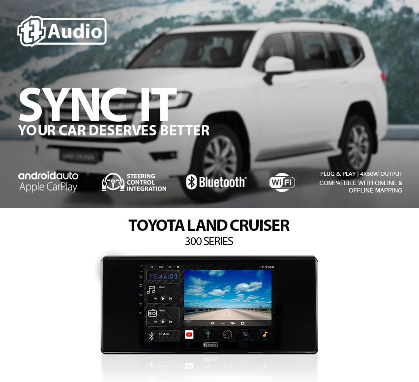 GUNMANSA TT Audio 9″ replacement radio for TOYOTA 70 SERIES/ PICKUP (4G ULTRA)