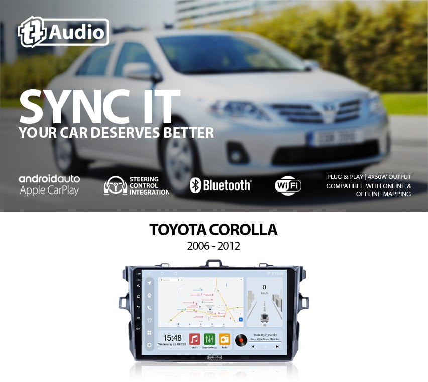 GUNMANSA TT Audio 9″ replacement radio for TOYOTA Avanza 2010-2016 (ECO)