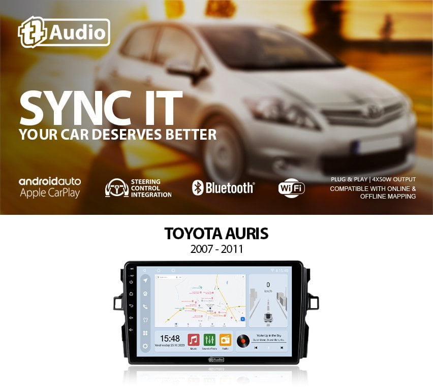 GUNMANSA TT Audio 9″ replacement radio for TOYOTA COROLLA 2014-2020 (ECO)