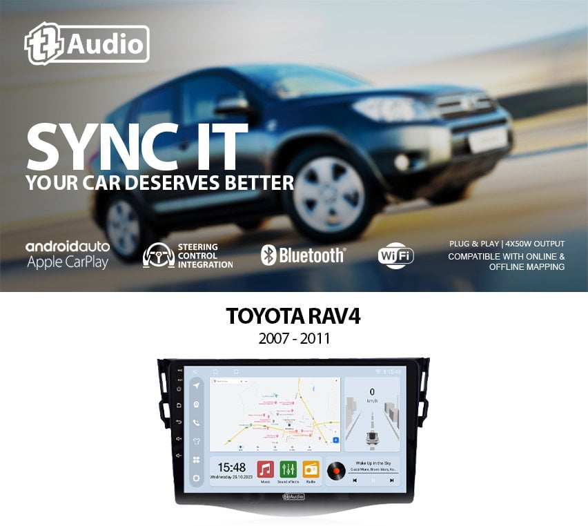 GUNMANSA TT Audio 9″ replacement radio for TOYOTA RUSH 2018-2021 (2K SCREEN)