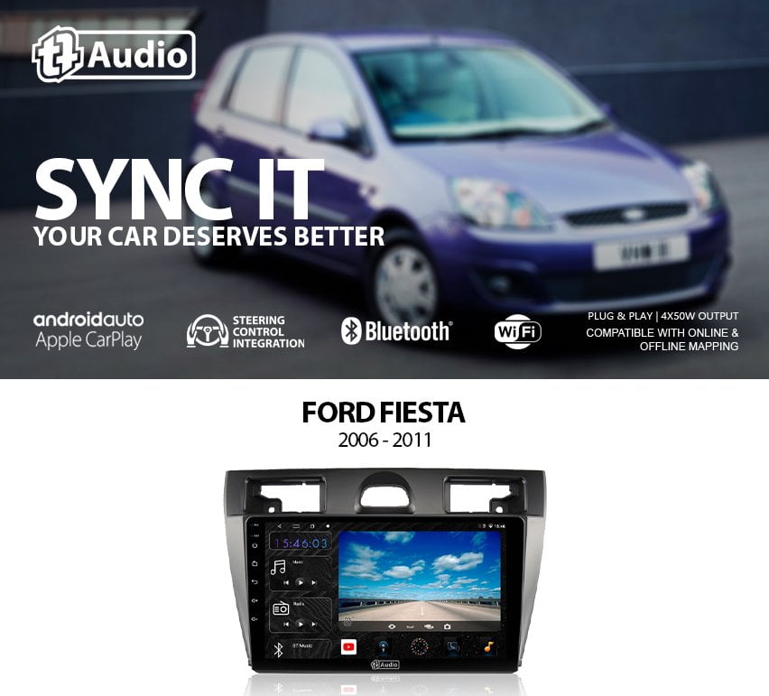 GUNMANSA TT Audio 9″ replacement radio FORD FIESTA 2009-2018 (2K SCREEN)